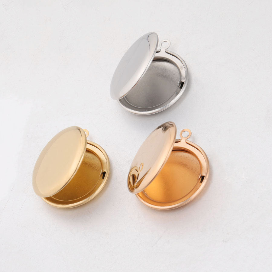 Custom Round Photo Locket Necklace | 316L Stainless Steel