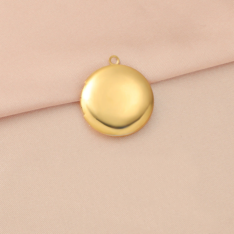 Custom Round Photo Locket Necklace | 316L Stainless Steel