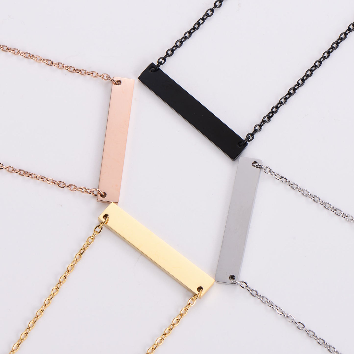 Hidden Message Bar Necklace