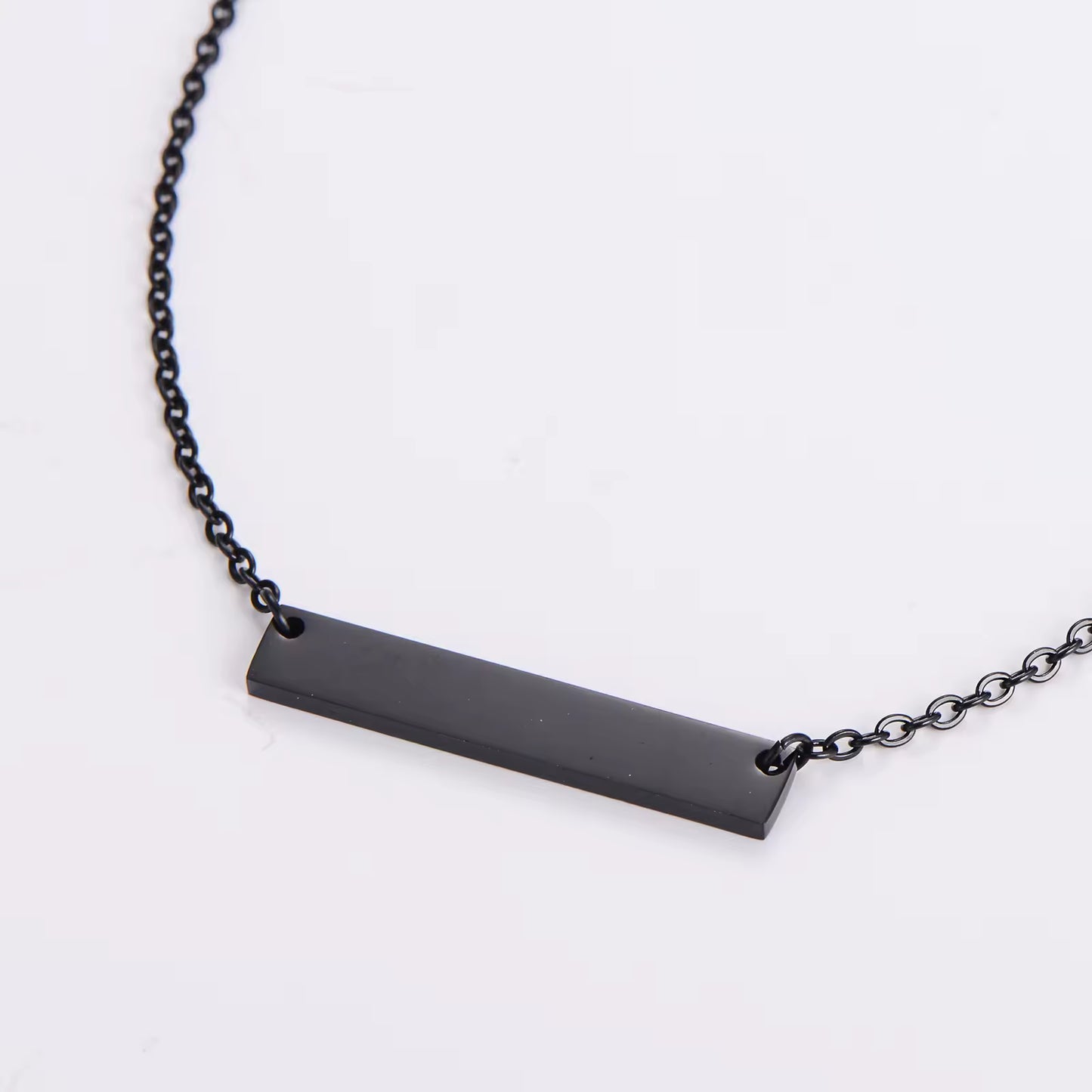 Hidden Message Bar Necklace