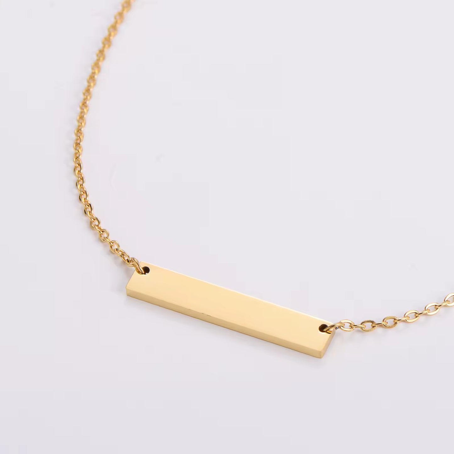 Hidden Message Bar Necklace