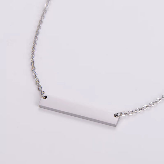 Hidden Message Bar Necklace